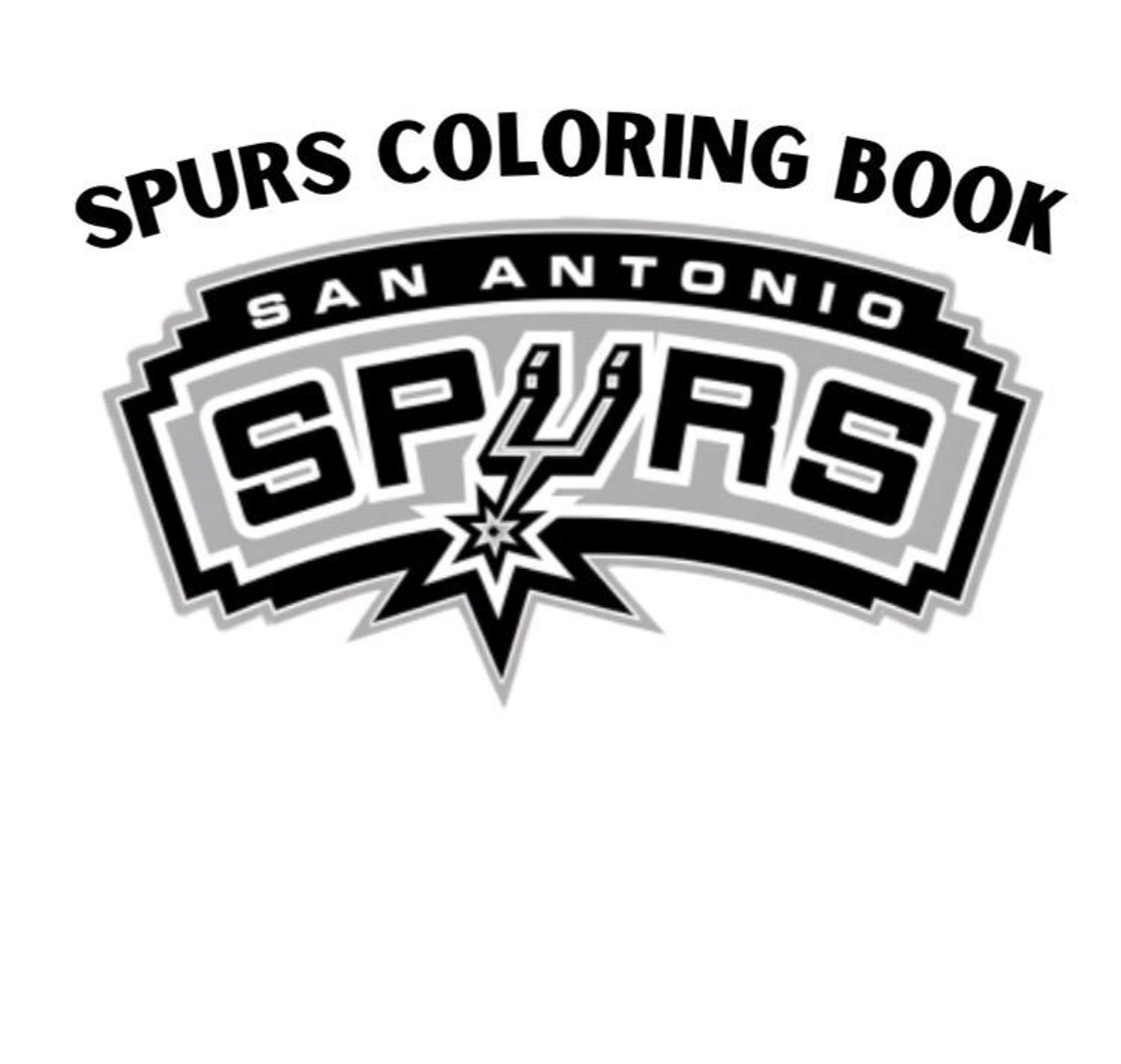 Spurs Printable Spurs Coloring Pages - Etsy