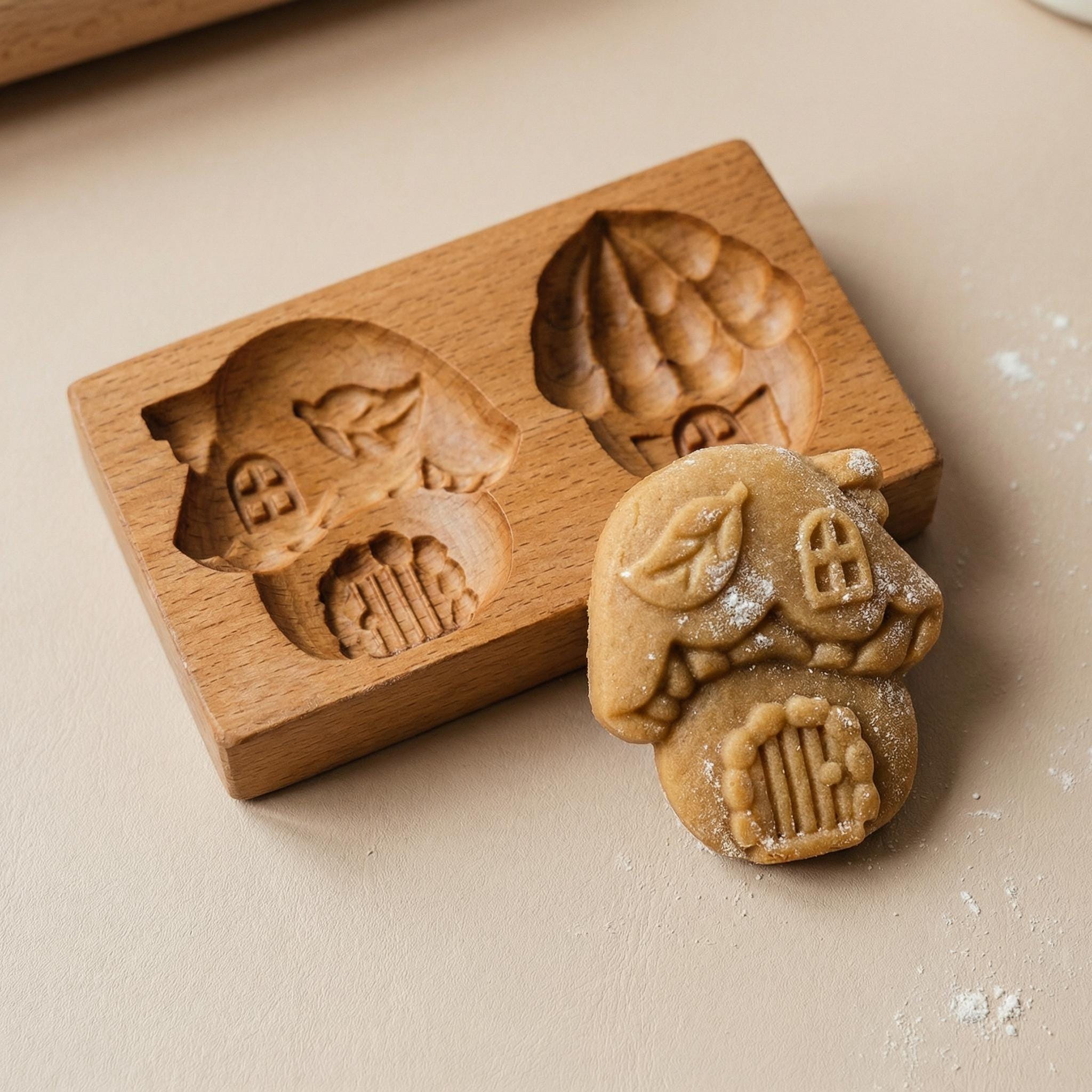 Wood cookie mold - Etsy 日本