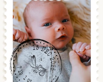 Newborn Baby Photo Magnet Gift for New Mom Memory Gift