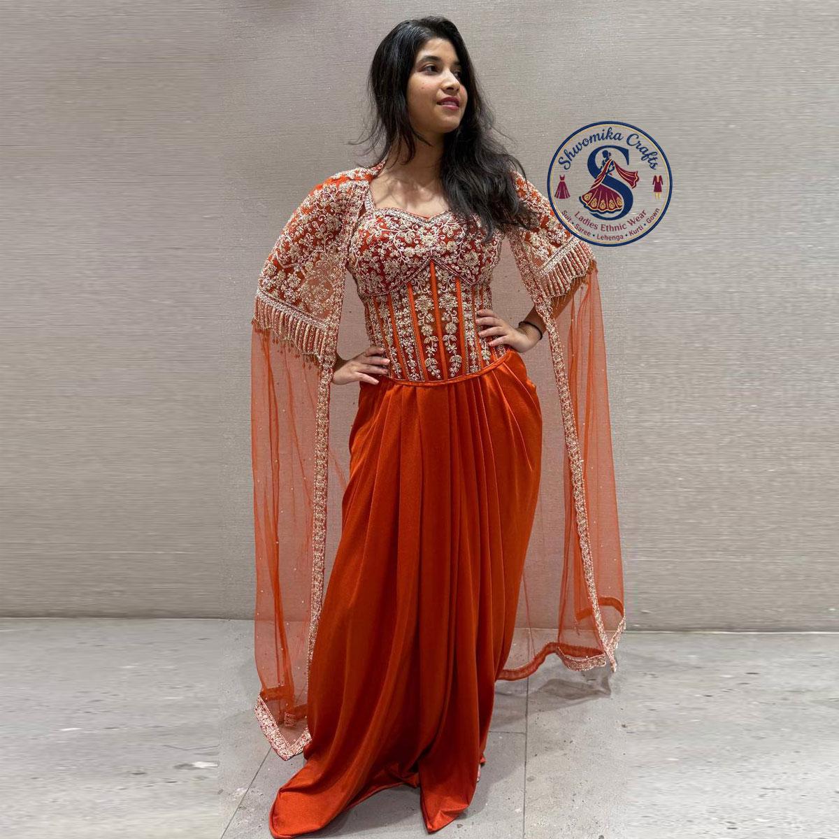Indian Western Fusion Cocktail Dress