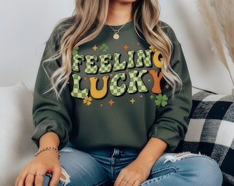 St Patricks Day Shirt PNG, Kokette Lucky Girl Design, trendiges St Pattys T-Shirt 2026, niedlicher Kleeblatt Leopard Sublimation DTF Printable
