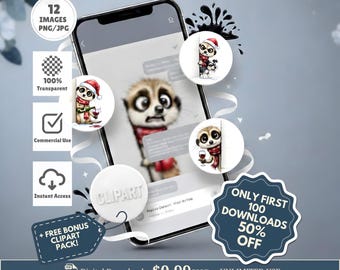 Aquarell spähende Clipart | Moody Erdmännchen PNG für T-Shirts & Tassen | Lustige Tiersublimationsgrafik für kommerzielle Nutzung