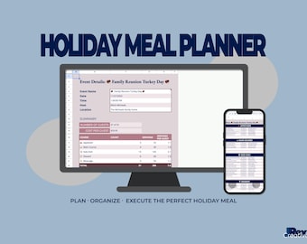 Holiday Meal Planner & Hosting Organizer | Google Sheets Template