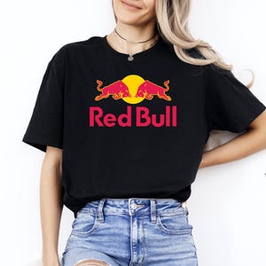 Red Bull Logo Shirt, Energy Drink Tee image 1