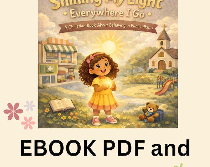 Kids eBook, Children Book, Shining my light, Behavior book, Digital Download