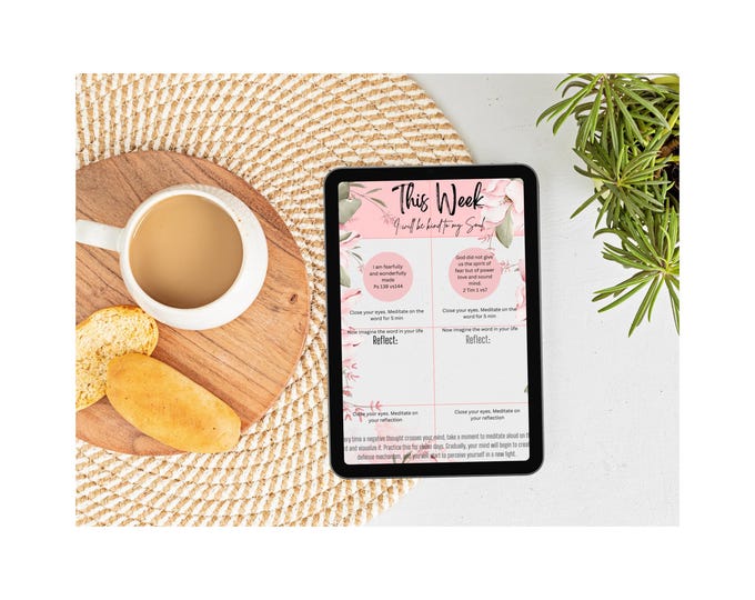 Personal Growth Digital Planner, I Will Be Kind To My Soul, ADHD Planner  , Self-Reflection Journal,