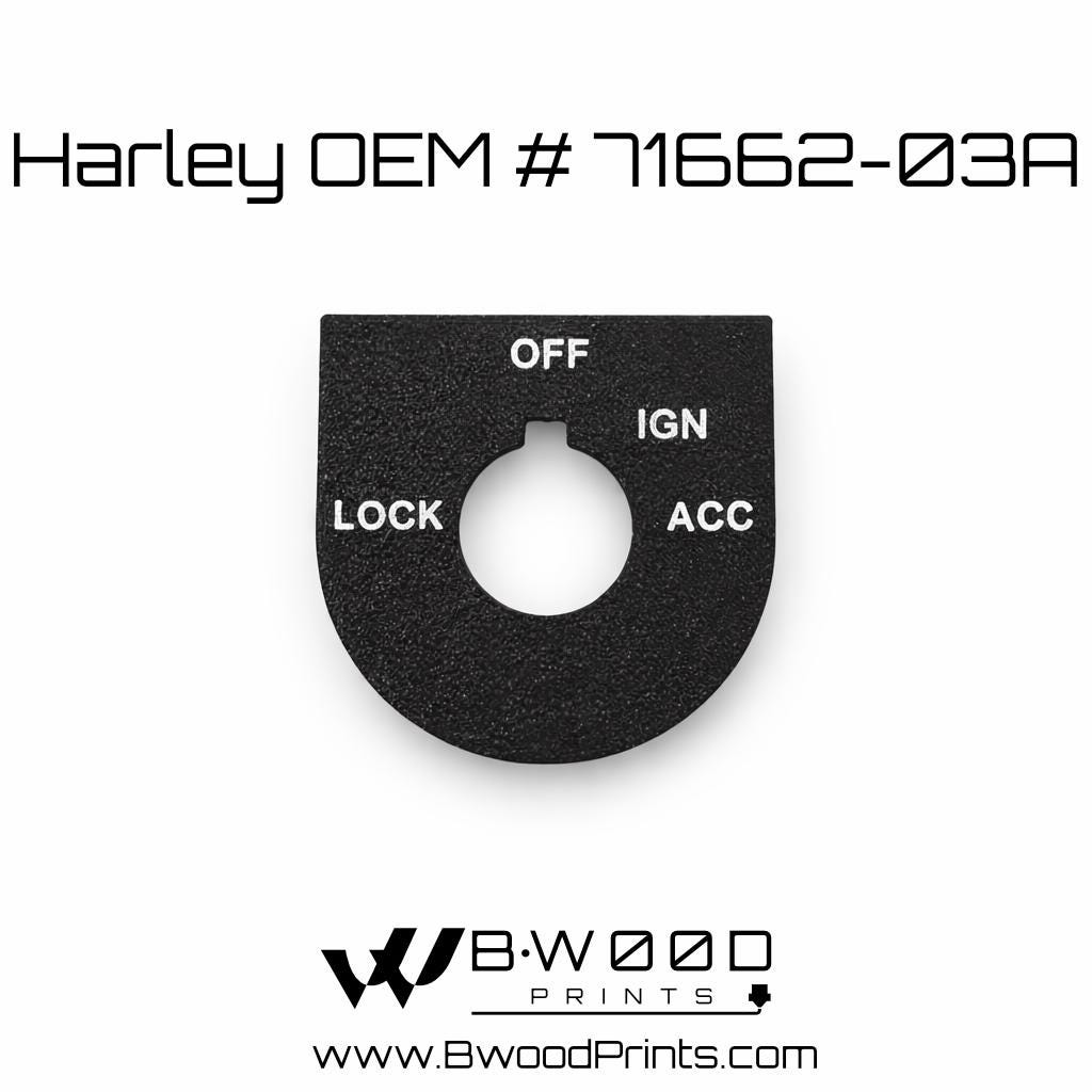 Genuine Harley-Davidson Ignition Switch Plate PN 71422-96 for sale online