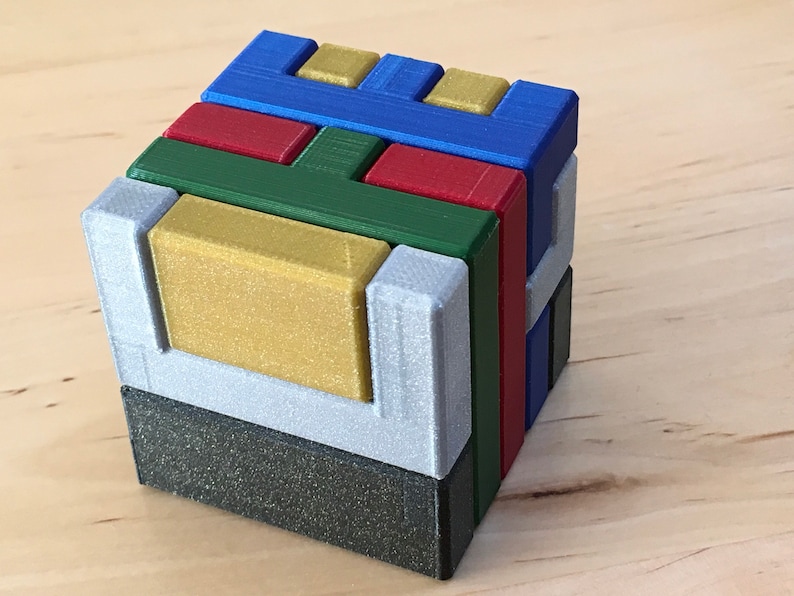 Digital STL files for PIP4 puzzle cube 3D printer ready image 2