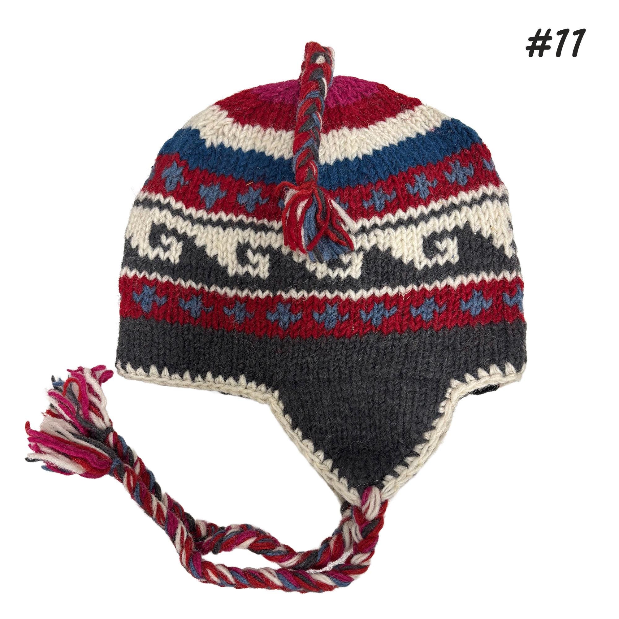 34) Mohair + WooL Beanie with Thermal Sweatband : Made in NapaL Ximalco Wool Beanie from Nepal- - Del Mex main image 3
