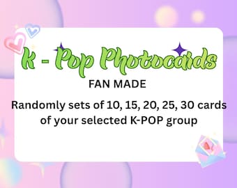 K-POP Group fanmade photocards Sets