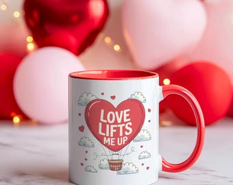 Taza de San Valentín para parejas, taza romántica para él o ella, regalo para novio o novia, diseño de corazón, regalo de Galentine