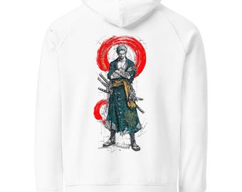 Sudadera con capucha raglán ecológica unisex ZORO