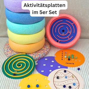 Stacking Stone Accessories, Set of 5 | Stacking Stone Inlay for Marble Run | STL File, 3MF File, 3D Printing, Bambu Lab 3D File, 3D Print File, Fine Motor Skills