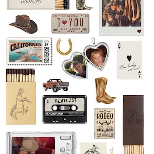 Personalized western matchbox poster