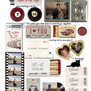 Personalized matchbox poster