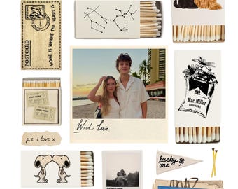 Vintage matchbox poster