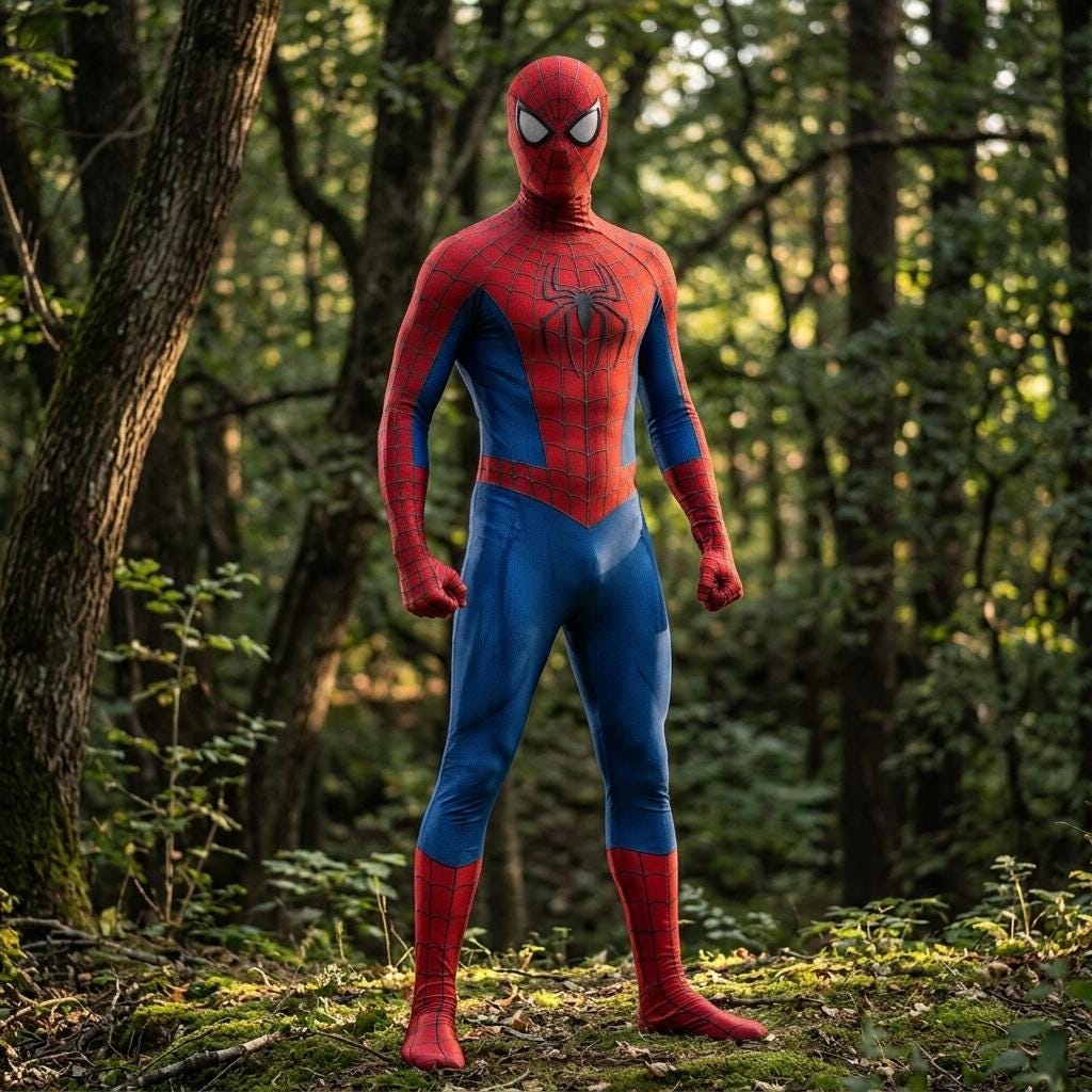 Leoptics 大人 スパイダーマンコスプレ Spider man costume adult men