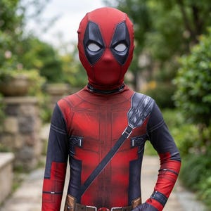 キッドプール ハロウィン仮装 デッドプールコスプレ子供 Kids deadpool