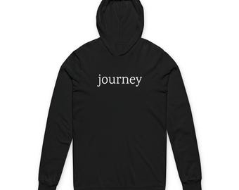 JOURNEY hoodie Mindful Mantra Hoodie Minimal Word Apparel