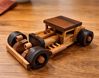 Wooden Car - Hot Rod - Oldtimer