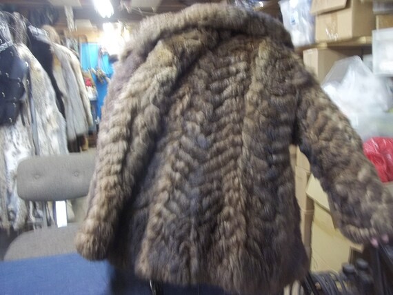 Real New Zealand possum fur skin coat 