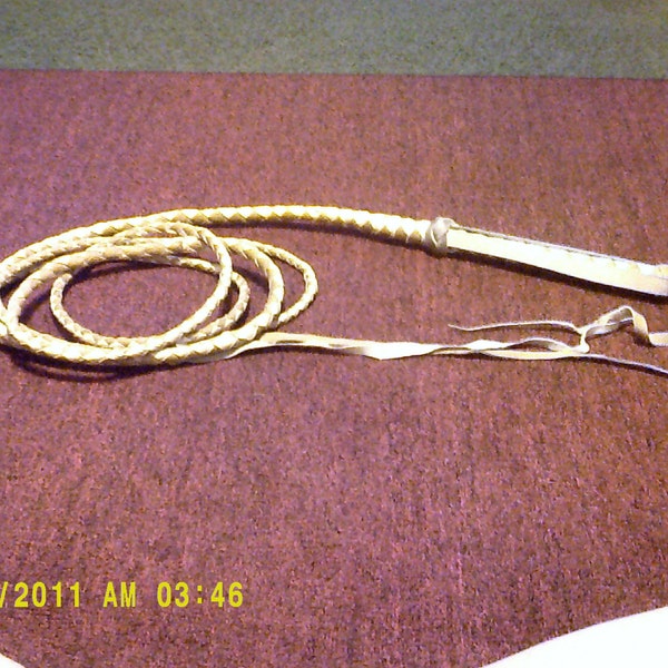 real hand made leather Bull Whip