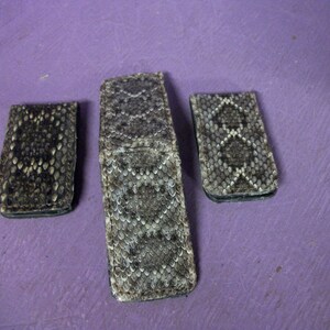 Real Rattlesnake Taxidermy Money Clip Genuine Snake Skin Mens Wallet Card Holder Real Rattlesnake Taxidermy Money Clip Genuine Snake Skin Mens Wallet Card Holder