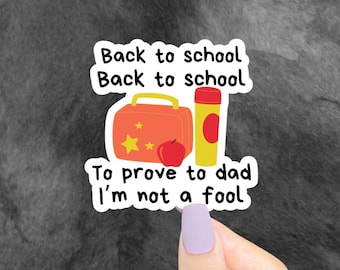 Back To School Sticker, Funny Stickers, 90s Stickers, Billy Madison, 90 Movie Quote, 90s Nostalgia, Funny Decal, Funny Gifts