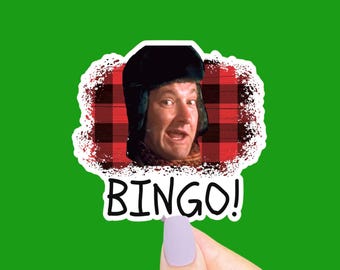 Bingo! Sticker, Funny Stickers, 90s Stickers, 90s Movie Quote, 90s Nostalgia, Christmas Vacation, 80s, Funny Decals, Funny Gifts