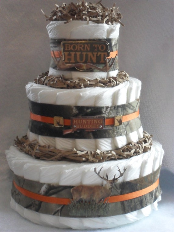 hunting diaper cake