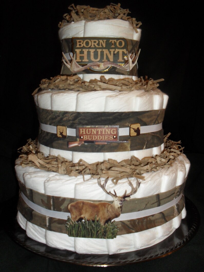 Hunting Camo Theme Diapercake image 1