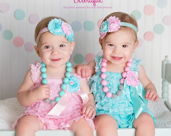 Twin Girls 1st Birthday Outfit Babies 1st Birthday Twin Girls
