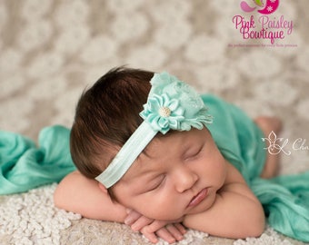 Spring Bows - Christmas  headband Newborn Headbands - Baby Headband - Baby Hairbow - 16 Color Options Toddler Headband - headband baby