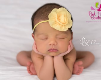 Baby Headband - You pick 1 Chiffon Headband - Lavendar Infant Headbands - Baby Girl Headbands - Baby Hair Accessories - Newborn Headbands