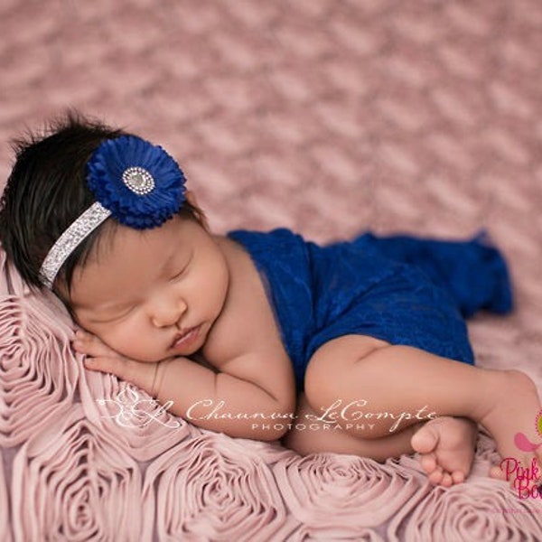 Royal Blue Headband Etsy