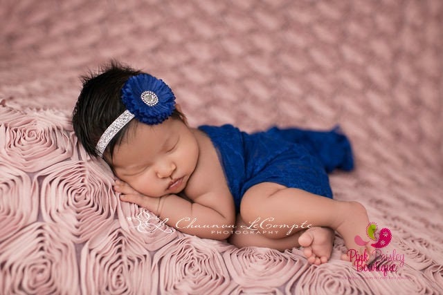 royal blue baby headband