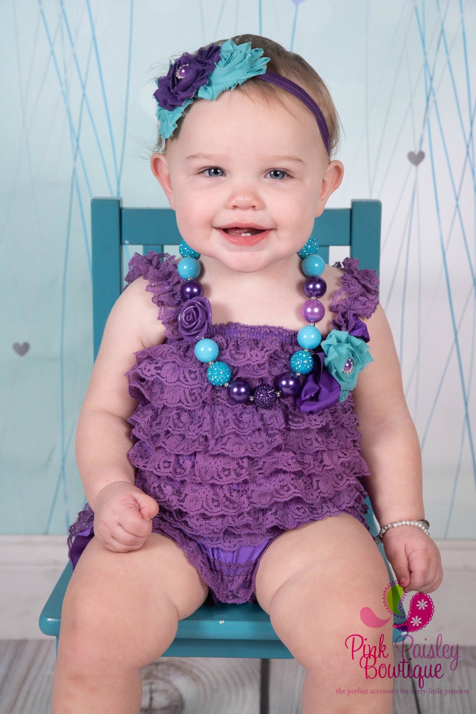 baby girl purple romper