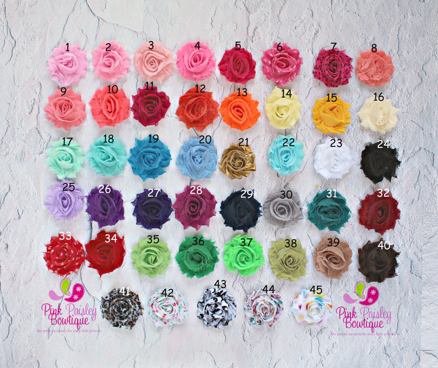 You Pick 2 Mini Shabby Baby Headband Set - Baby Hair Accessories - Ba…