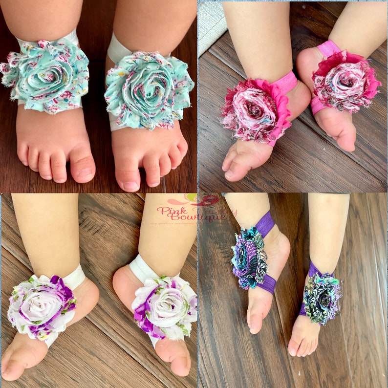 Baby Shoes Baby Barefoot Sandals Toddler Sandal Newborn Sandal Newborn Shoes Baby Sandals Baby Girl Barefoot Shoes image 3