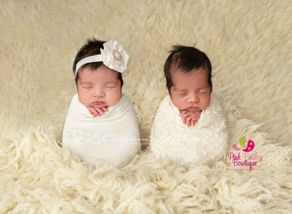 Mädchen Satin Haarband Kommunion In Weiß Mit Blumen - Foto 12