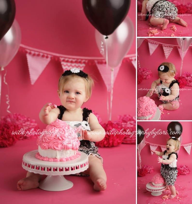 Black Birthday Outfit Ruffle Rompers Baby Romper 1st Etsy