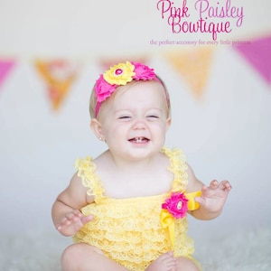 Baby Girl 1st Birthday Outfit - Cake Smash Outfit- Flamingo party - Baby Romper - You are my Sunshine Birthday Outfit Tropical 1st Birthday