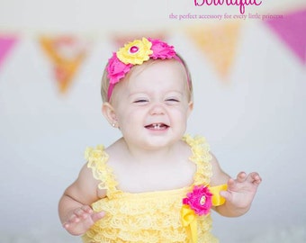 Baby Girl 1st Birthday Outfit - Cake Smash Outfit- Flamingo party - Baby Romper - You are my Sunshine Birthday Outfit Tropical 1st Birthday