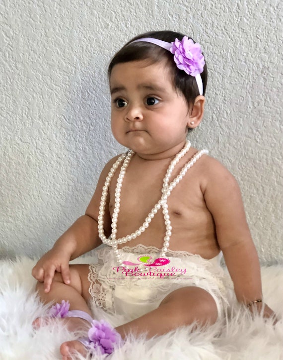 Baby barefoot sandals and cheap headband