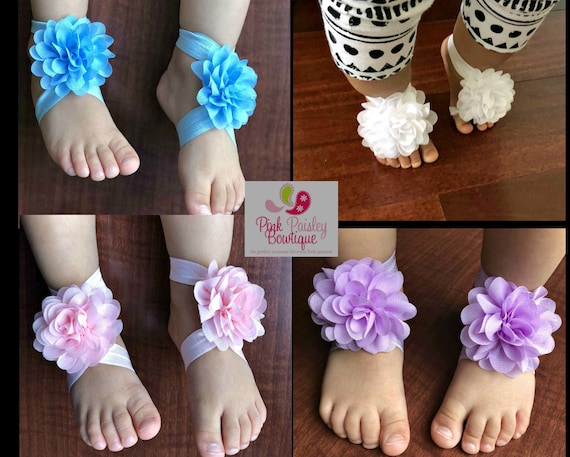 baby girl barefoot sandals