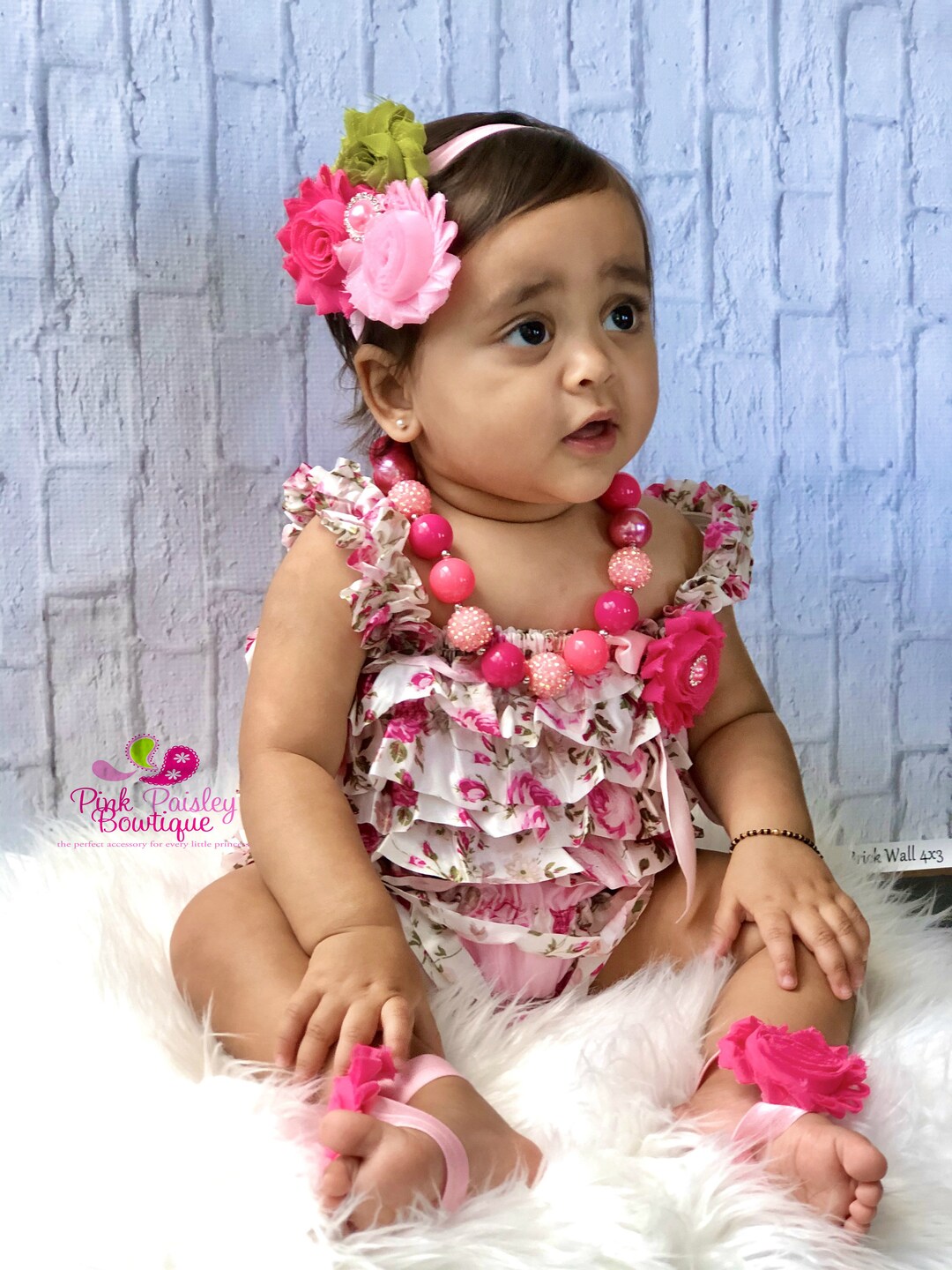 Baby Girl Clothes and Headband Baby Girl 1st Birthday Outfit Etsy