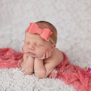 Baby Headband - Leather Bow headband - Baby Girl Headbands -YOU PICK 1- Newborn headbands - Baby Hair Accessories  Toddler Hairbows Baby Bow