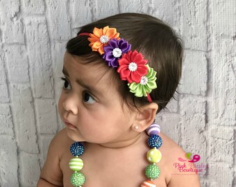 Little girl chunky best sale necklaces