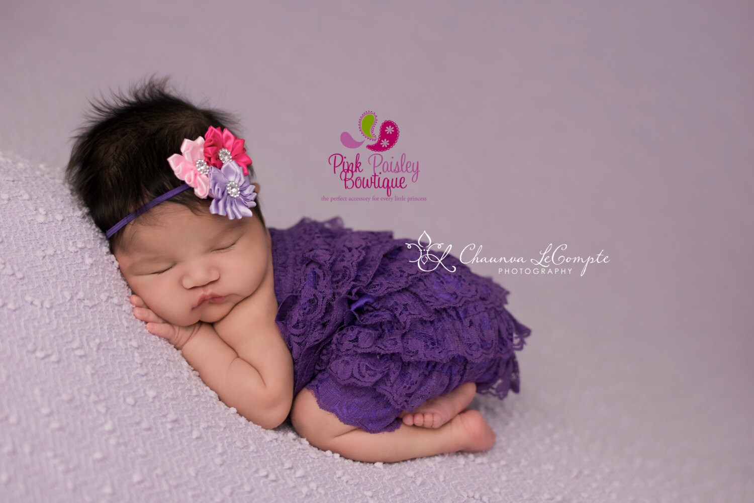purple newborn outfit