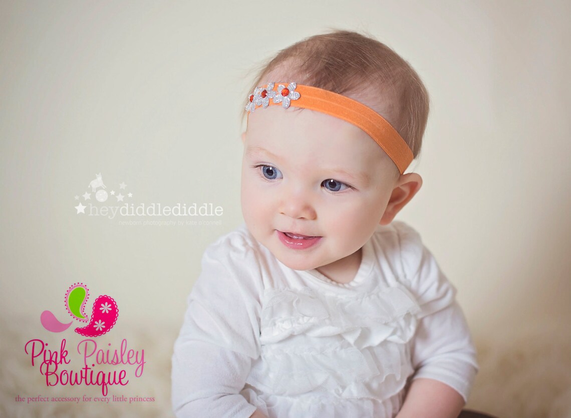 Baby Headband Infant Headbandsbaby Headbands Newborn Photo Etsy